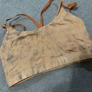 Women's Orange Mesh Bralette